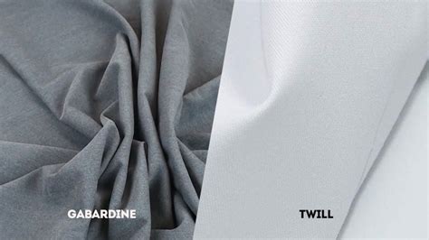 gabardine vs twill